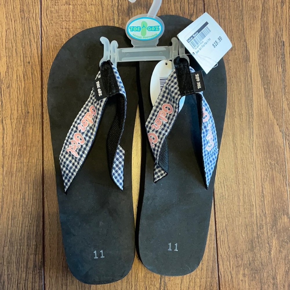 Gator girl flip flops
